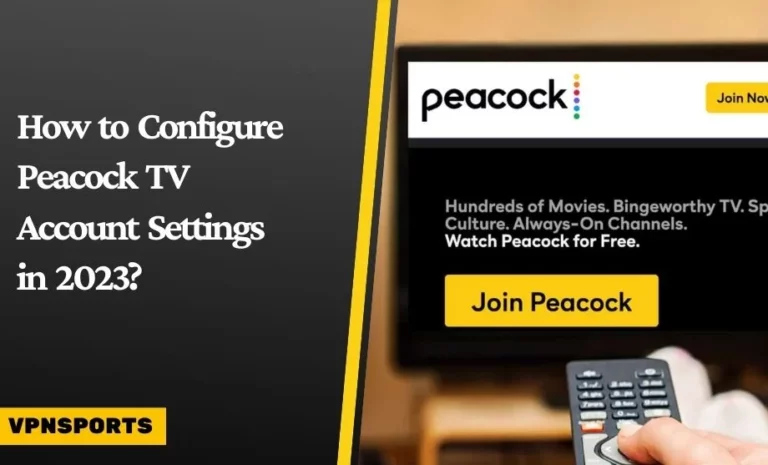 Peacock TV Account Settings